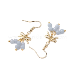 Orecchino pendente con angelite naturale&nbsp;EJEW-JE05910