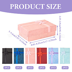 12 Stück 6 Arten Karton Schmuckset-Boxen&nbsp;CBOX-TA0001-12