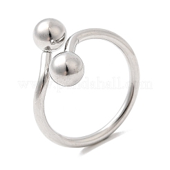 Offene Manschettenringe aus 304 Edelstahl für Damen&nbsp;RJEW-K313-19P
