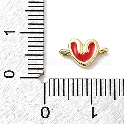 Pendentifs d'émail en laiton &nbsp;KK-P338-21G-01