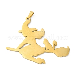 Placcatura ionica (ip) halloween 304 acciaio inossidabile grandi pendenti&nbsp;STAS-R122-14G