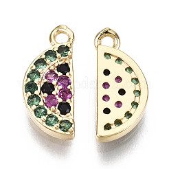 Charms in ottone micro cubic zirconia&nbsp;X-KK-N231-154-NF