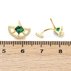 925 Sterling Silber Zirkonia Ohrstecker&nbsp;EJEW-V019-01G
