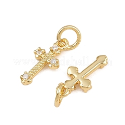 Pendentifs avec zircon cubiques à micro-pavés en laiton&nbsp;KK-A269-27G