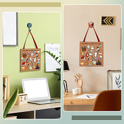An der Wand montiertes Broschen-Schmuckdisplay aus Kork&nbsp;AJEW-WH0709-147F