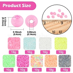 Perle di semi di vetro 10g&nbsp;SEED-YW0003-03A