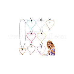 Colliers pendentif en aluminium&nbsp;NJEW-NB00002