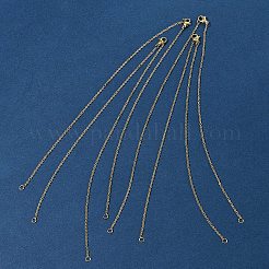 4 Stück 304 Edelstahl-Kabelkette zur Herstellung von Halsketten&nbsp;STAS-FS0001-81G