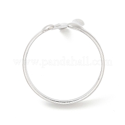 Anillos de puño abiertos de acero inoxidable 304 que no se deslustran para mujer.&nbsp;LS-RJEW-L107-001P