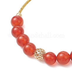 Bracelets de perles de cornaline naturelle pour femmes&nbsp;BJEW-JB12961