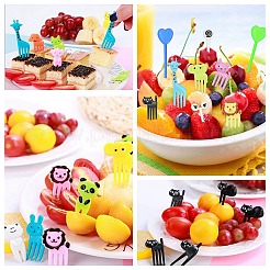 Pics à fruits jetables en plastique&nbsp;AJEW-C022-01