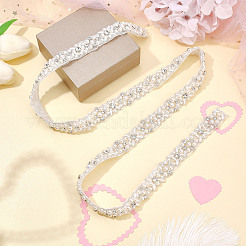 Cintura da sposa imitazione perla per abito da sposa&nbsp;AJEW-CA0002-04