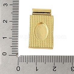 Cremagliera placcatura ottone pavé naturale conchiglia rettangolo pendenti&nbsp;KK-P279-02B-G