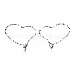 Accesorios para pendientes de aro de acero inoxidable 304&nbsp;STAS-S117-010A-01