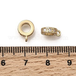 Micro pavé di ottone chiaro tubi in zirconia cubica&nbsp;LS-KK-Z126-27G
