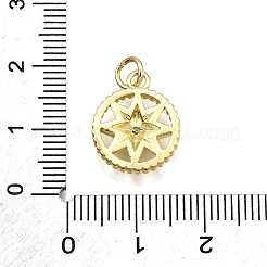 Colgante micropavé cubic zirconia de latón&nbsp;KK-Z100-13G