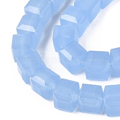 Chapelets de perles en verre imitation jade&nbsp;GLAA-R041-8x8mm-B06