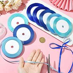 8 rouleau de ruban de satin simple face 4 couleurs&nbsp;OCOR-FS0001-10B