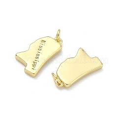 Pendentifs en laiton&nbsp;KK-D229-22U-G