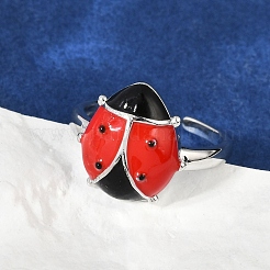 Anillos de puño de latón esmaltado para mujer&nbsp;RJEW-A059-03P