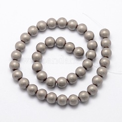 Chapelets de perles en hématite synthétique sans magnétiques&nbsp;G-R363-8mm-03