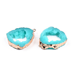 Pendentifs en résine druzy&nbsp;RESI-R428-024E