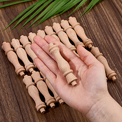 Unfertige hölzerne Balusterspindel&nbsp;WOOD-WH0052-013