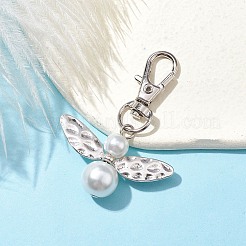 Perles de verre avec pendentifs en alliage&nbsp;HJEW-JM01812-01