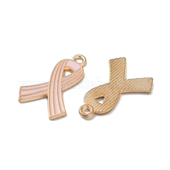 Hellgoldfarbene Emaille-Anhänger aus Zinklegierung&nbsp;ENAM-WH0061-14B