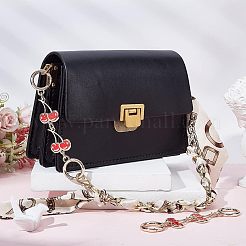 Cadenas de eslabones de cereza de esmalte de aleación para cadenas de monedero&nbsp;PURS-WH0001-41