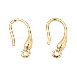 9 paires de crochets de boucle d'oreille en laiton 3 couleurs&nbsp;KK-ZZ0001-01