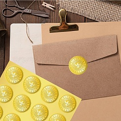 34 Blatt selbstklebende Aufkleber mit Goldfolienprägung&nbsp;DIY-WH0509-086