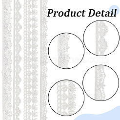 20 yard 4 styles de bordures en dentelle de polyester&nbsp;OCOR-GF0002-66