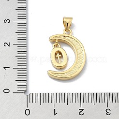 Pendentifs en laiton zircon cubique transparent&nbsp;KK-A221-18C-G