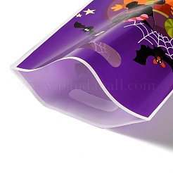 50 Stück 4 Stile Halloween bedruckte Zellophan-Verpackungsbeutel aus Opp mit gestanzten Griffen&nbsp;ABAG-C013-01