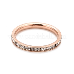 Set di anelli con strass in acciaio inossidabile 304&nbsp;STAS-D178-01D