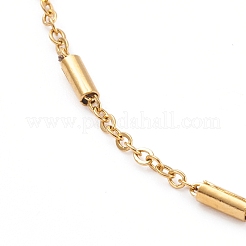 Cavigliere in acciaio inox 304 con catene a cavo&nbsp;AJEW-AN00392-02