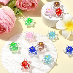 12pcs 6 Farben handgemachte Bunte Malerei-Perlen&nbsp;LAMP-CJ0001-98