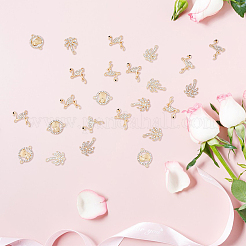 60 stücke 3 arten sommer thema legierung kristall strass stecker charme&nbsp;ALRI-DC0001-02