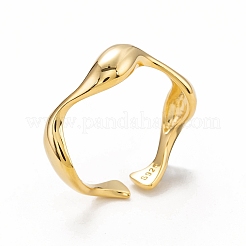 925 Sterling Silber Manschettenringe&nbsp;RJEW-H132-13G
