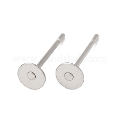Orecchini a perno tondo piatto in acciaio inossidabile 304 resistenti all'ossidazione&nbsp;STAS-S028-23