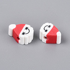 Weihnachtsthema handgemachte Polymer Clay Perlen&nbsp;X-CLAY-S091-75