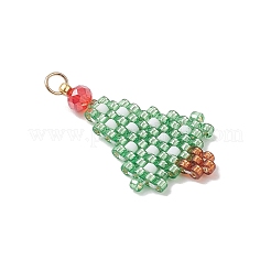 Anhänger aus Glasperlen mit Weihnachtsmotiven&nbsp;PALLOY-MZ00868-02