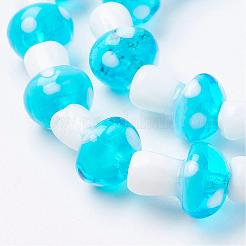Chapelets de perles vernissées manuelles&nbsp;LAMP-E015-03