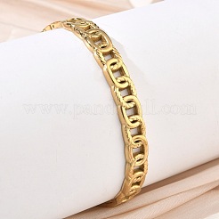 Bracciali rigidi a cerniera con catena a maglie ovali in acciaio inossidabile 304&nbsp;SA-CBAB92B-08G