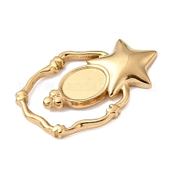Pendentif en acier inoxydable 304 serti cabochon&nbsp;STAS-P454-09G