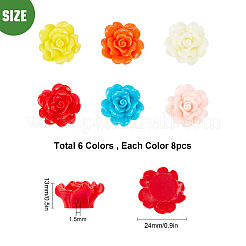 Kit fai da te per realizzare portachiavi a forma di fiore&nbsp;DIY-SC0012-20