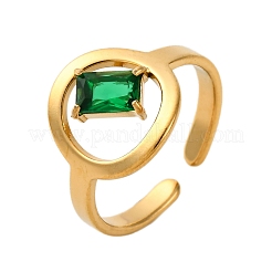 Verstellbare Manschettenringe aus 304 Edelstahl für Damen&nbsp;RJEW-B126-06G-01