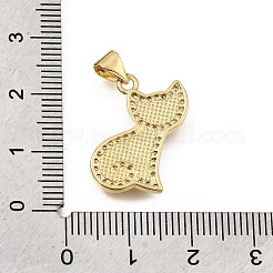 Pendentifs en laiton zircon cubique transparent&nbsp;CU-CBAF50C-10G