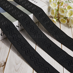 Bandes élastiques antidérapantes en silicone et polyester de 5 m pour la couture de vêtements&nbsp;SRIB-GF0001-50B-01